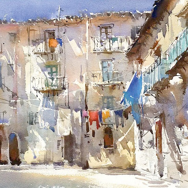 Watercolor im Schloss