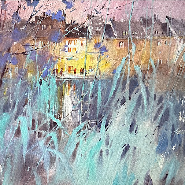 Die Magie des Farbflusses im Aquarell