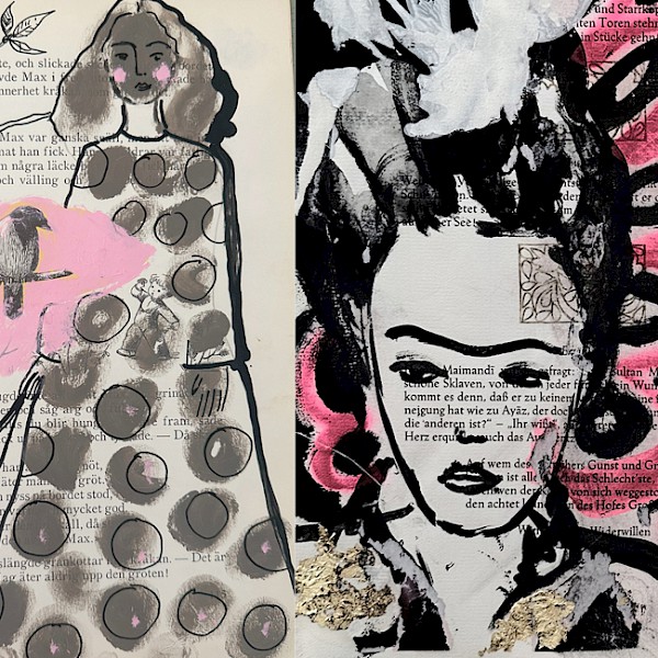 Gesichter intuitiv und poetische, bewegliche Figuren zeichnen und malen