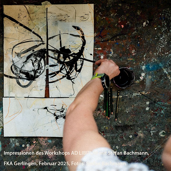 DAS BESONDERE FORMAT: Experimentelle Zeichnung mit Live-Musik · Mixed Media · AD LIB – LIVE